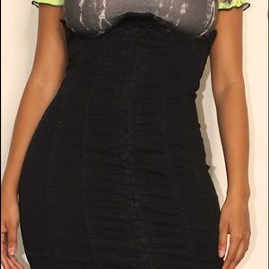 Underbust denim skirt